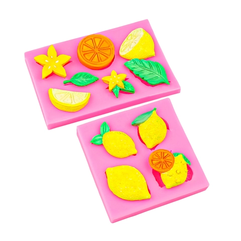 Lemon Slice Starfruit Leaf Silicone Mold For Fondant Chocolate Cake Decorating DIY Epoxy Resin Crafts