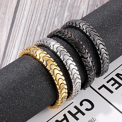 Bracciale Da Uomo In Acciaio Inossidabile Catena A Maglie Meccaniche Stile Punk Industriale Gioielli Opaco Lucido