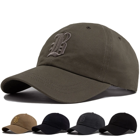 Cappello Da Baseball In Cotone Ricamato Lettera Gotica B Protezione Solare Outdoor Casual Hip Hop Per Uomini E Donne Regolabile