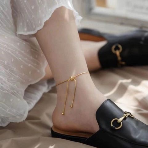 Bow Knot Schlangenkette Armband 18K Vergoldet Edelstahl Verstellbar Minimalistischer Schmuck Für Damen