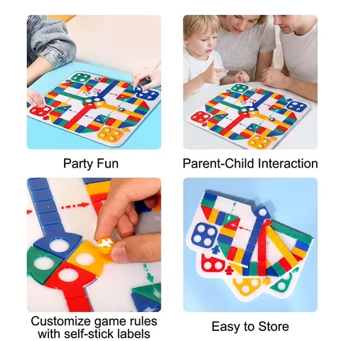 Molde De Silicona Para Tablero De Juego Ludo DIY Ajedrez De Avión Fundición De Resina Herramienta Artesanal Juguete