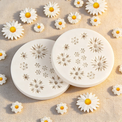 Gänseblümchen Sonnenblume Silikonform Für Fondant Schokolade Tortendekoration DIY Aroma Gips Harzguss Handwerk