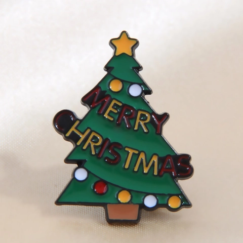 Weihnachtsbaum Emaille Brosche Legierung Pins Festliche Feiertag Rucksack Kleidung Deko Neuheit Schmuck Für Damen