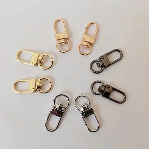 Ganchos De Langosta Giratorios Aleación De Zinc Galvanizado Clips De Presión Para Bolsos Llavero Accesorios Bricolaje