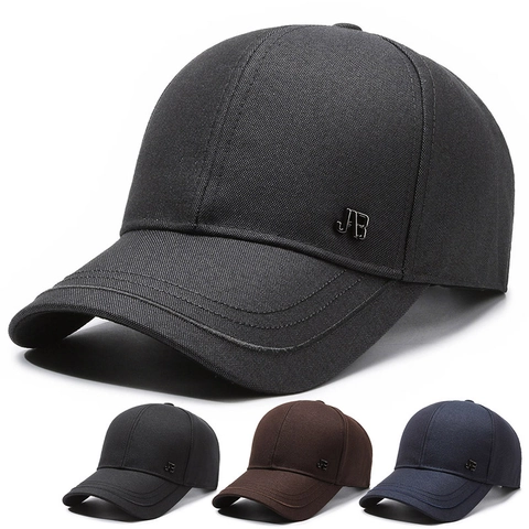 Berretto Da Baseball Da Uomo In Twill Di Cotone Fibbia In Metallo Regolabile Protezione Solare Cappello Sportivo Casual