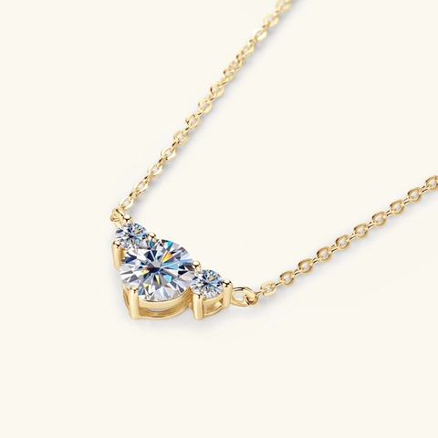 925 Sterling Silver Moissanite Heart Pendant Necklace For Women Elegant D Color VVS1 Moissanite Lockbone Chain Fine Jewelry Gift