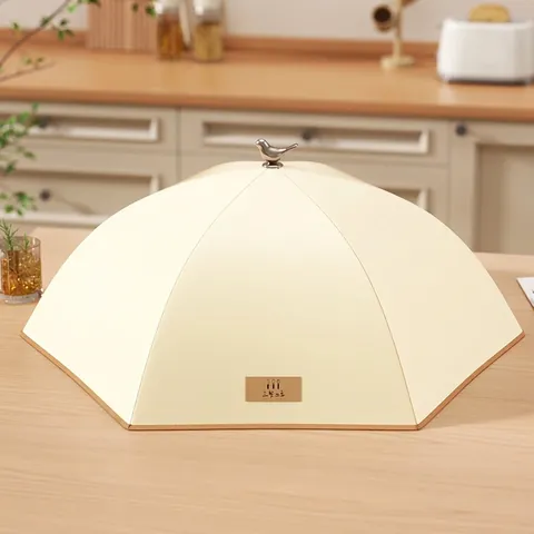 Cubierta de Alimentos Aislada Plegable Lavable A Prueba de Polvo Antimoscas Cubierta de Plato de Mesa Protector de Cocina