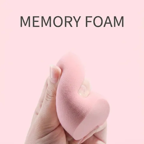Éponges De Maquillage Polyuréthane Hydrophile Doux Beauty Blenders Sec Humide Double Usage Avec Pot Marguerite Coloré