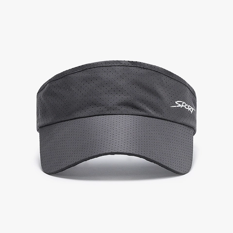 Sport Sun Visor Hat Polyester Breathable Mesh Sun Protection Adjustable For Outdoor Running Tennis Golf Men Women Casual