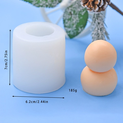 Silikon Schneemann Form Für DIY Backen Kuchen Mousse Schokolade Handgefertigte Kerzen Seifenherstellung Winter Basteln