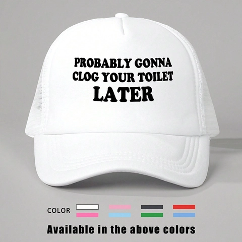 Trucker Hat Grappige Slogan Mesh Baseball Cap Verstelbaar Zonbescherming Outdoor Ademend Voor Heren Dames