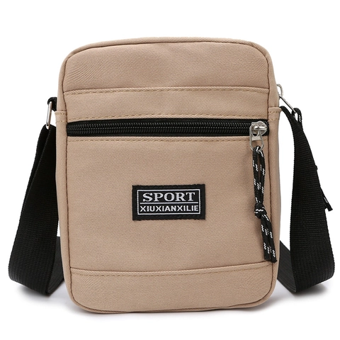 Borsa A Tracolla Piccola Da Uomo Nylon Leggera Resistente All'acqua Borsa Da Spalla Per Viaggi Casual Sport Minimalista Streetwear