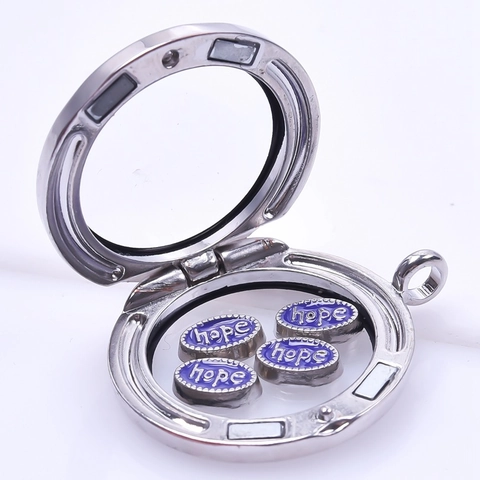 DIY Floating Charms Legierung Straß Emaille Zubehör Für Schmuckherstellung Glasmedaillon Herz Kreuz Hoffnung Frieden Stile