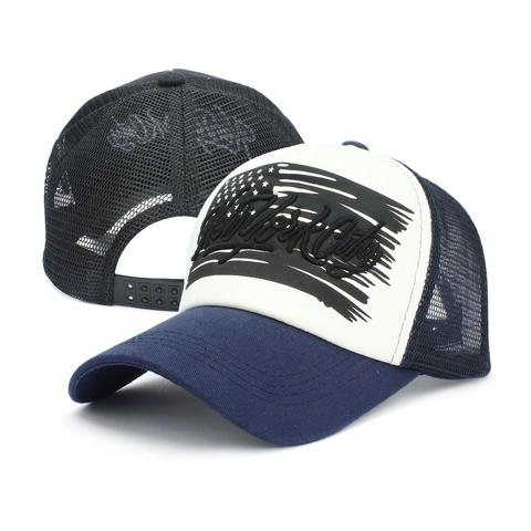 Gorra Trucker Bordada New York City Estampado Bandera Americana Malla Transpirable Ajustable Béisbol Hombres Mujeres