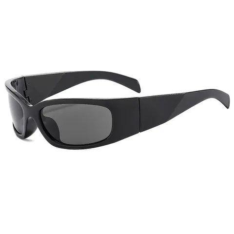 Y2K Sport Sonnenbrille Wrap Around Radsport Brille UV400 Schutz PC Rahmen Trendy Outdoor Fahren Goggles Für Herren Damen