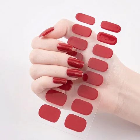 CS Tiras De Esmalte De Uñas Resina Pegatinas Para Uñas Degradado Brillante Color Sólido Minimalista Para Manicura DIY