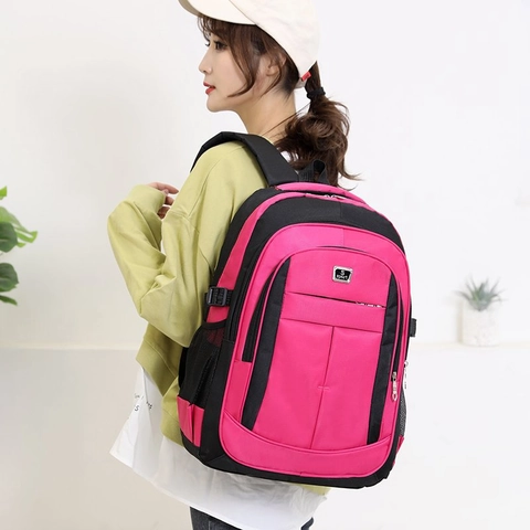 Large Capacity Backpack Oxford Cloth Waterproof Travel Business School Casual Sporty Daypack For Men And Women