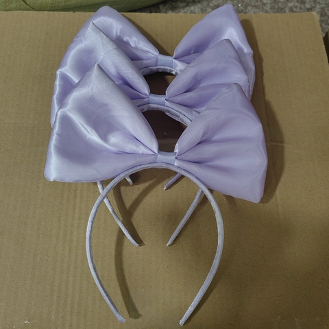 Kids Satin Large Bow Headband Girls Cute Hair Hoop Party Cosplay Headwear Accessories
