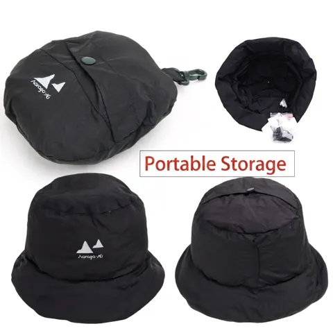 Cappello Da Pescatore Imbottito Pieghevole Nylon Antivento Impermeabile Inverno Esterno Trapuntato Uomo Donna