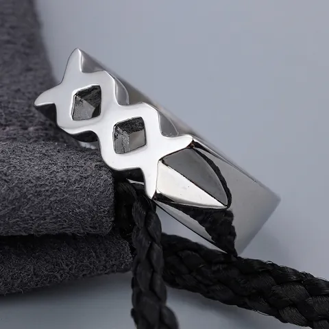 Anello In Acciaio Inossidabile Forma A X Svuotata Fascia Impilata Lettera Love Design Di Nicchia Gioielli Moda Uomo Donna