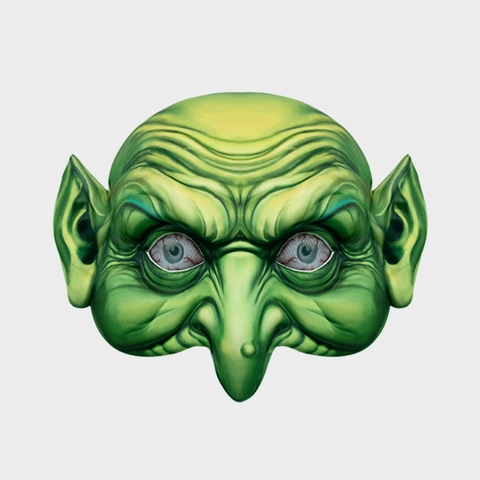 Halloween Grüne Hexe Maske Realistische Runzelige Kobold Gesicht PU Schaum Spitze Ohren Lange Nase Cosplay Party Requisiten Horror