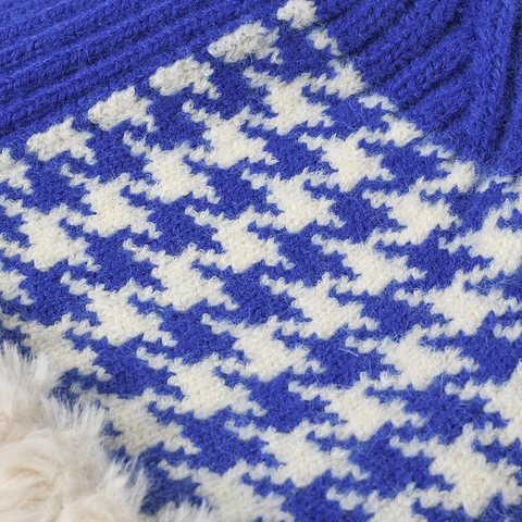 Cappello Alla Pescatora In Maglia Invernale Da Donna Con Bordo In Pelliccia Sintetica Di Coniglio Caldo Berretto