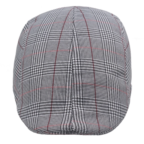 Coppia Piatta A Quadri Retro Britannica Uomo Poliere Fodera In Rete Traspirante Berretto Cappello Ivy
