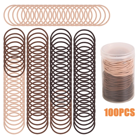 Elastici Per Capelli Senza Cuciture Tessuto Elasticizzato Supporti Per Coda Di Cavallo Per Ragazze E Donne Stile Quotidiano