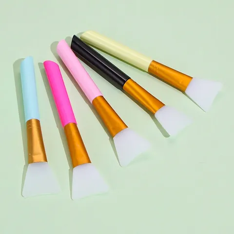 Facial Mask Brush Silicone Soft Head Mud Mask Applicator Beauty DIY Skin Care Tool Flexible Makeup Accessory