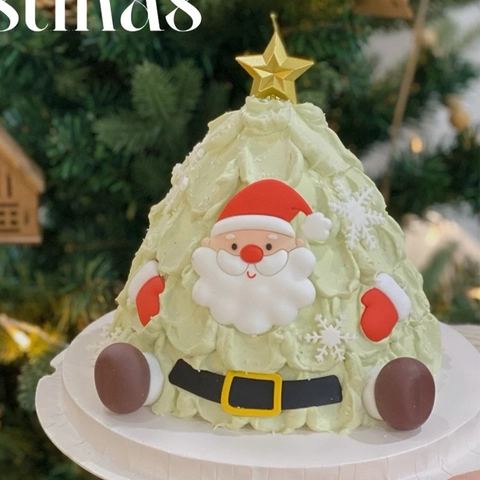Decoración Para Pastel De Navidad Papá Noel Copo De Nieve Estrella Corazón Vela De Cera Adorno De Goma Suave Fiesta