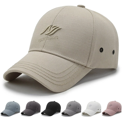 Fashion Baseball Cap Breathable Polyester Embroidery Adjustable Curved Brim Outdoor Sun Protection For Men Women