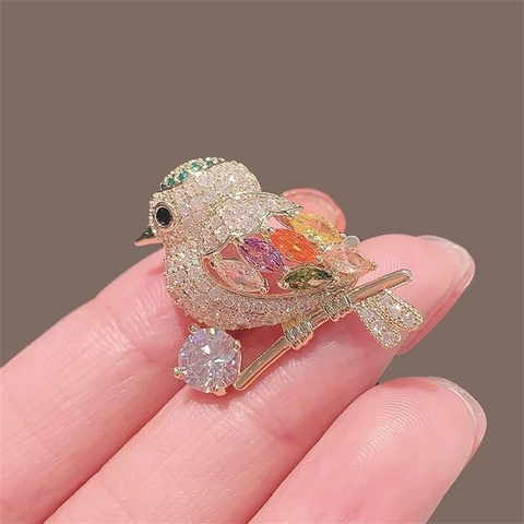 Spilla Animali Uccello Farfalla Ape Lega Zinco Zirconia Smalto Perla Artificial Imitazione Gioielli Moda Per Donne Uomini