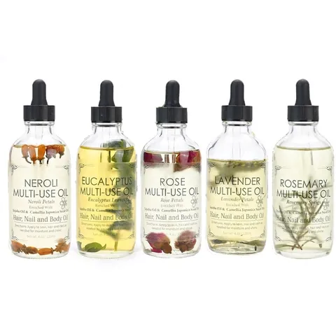 Olio Per Il Corpo Multiuso Con Fiori Secchi Olio Naturale Di Jojoba Semi Di Camelia Per Capelli Unghie Idratante Cura Della Pelle Aroma