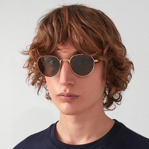 Occhiali Da Sole Rotondi Retro Montatura In Metallo Protezione UV400 Vintage Classico Stile Ins Per Uomini Donne