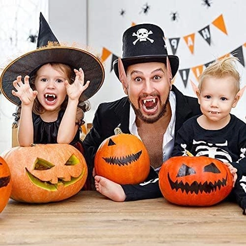 Elfenohren Und Vampirzähne Kostüm Requisiten Weiche Latex Silikon Spitzohren Harzzähne Für Halloween Cosplay Party Verkleidung