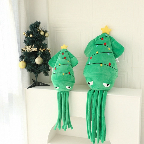 Bambola Di Peluche Polpo Albero Di Natale Giocattolo Stella Regalo Di Vacanza Decorazione Casa Ricamo Colorato