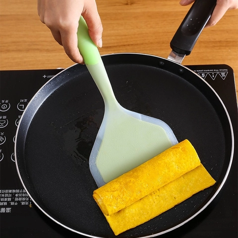 Spatola In Silicone Bocca Larga Resistente Al Calore Flessibile Antiaderente Utensile Da Cucina Per Tamagoyaki Omelette Pancake