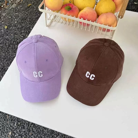 Baseball Cap Cotton Polyester Embroidered Letter CC Adjustable Sunshade Casual Sporty Hat For Men Women Unisex