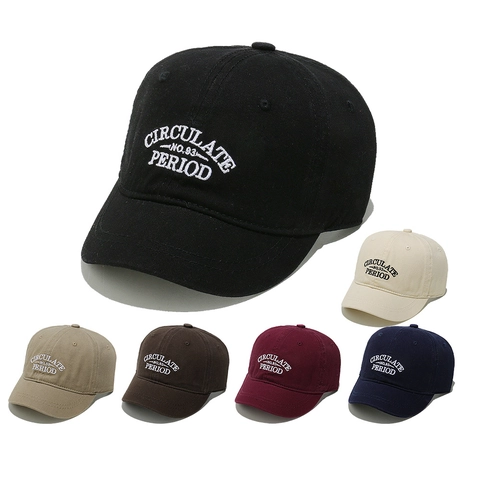 Cappello Da Baseball In Cotone Tesa Corta Cappello Da Sole Ricamo Lettere Retro Casual Regolabile