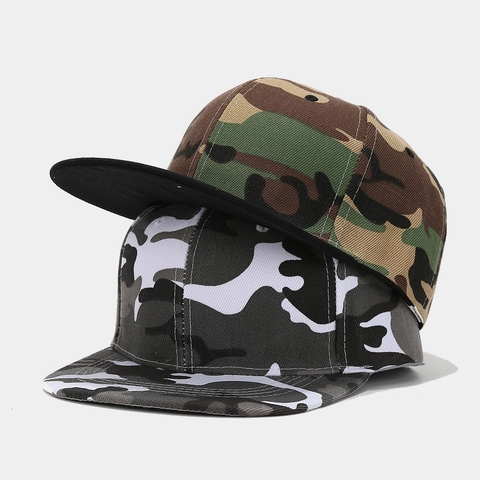Camouflage Snapback Cap Polyester Flache Krempe Outdoor Sonnenschutz Hip Hop Vintage Verstellbar Für Herren Damen