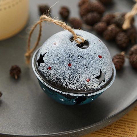 Weihnachtsglocken Ornamente Vintage Eisen Stern Baumschmuck Retro Metall Weihnachtsdeko Haus Aufhängung