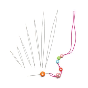 Stainless Steel Beading Needles For Jewelry Making Big Eye Open Eye Beading Needle Tool For Threading Handmade Craft DIY