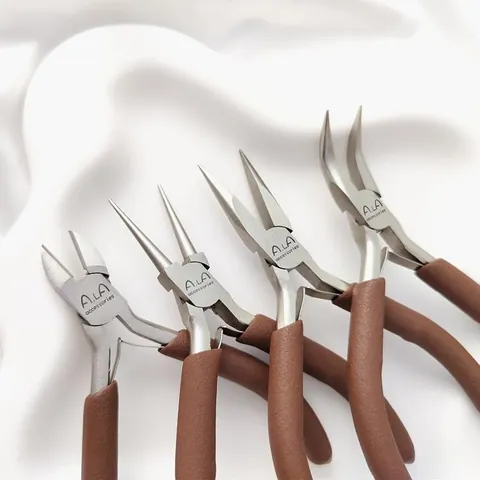Professional Carbon Steel Jewelry Pliers High Hardness Six Step Looping Pliers Nylon Jaw Pliers For DIY Handmade Jewelry