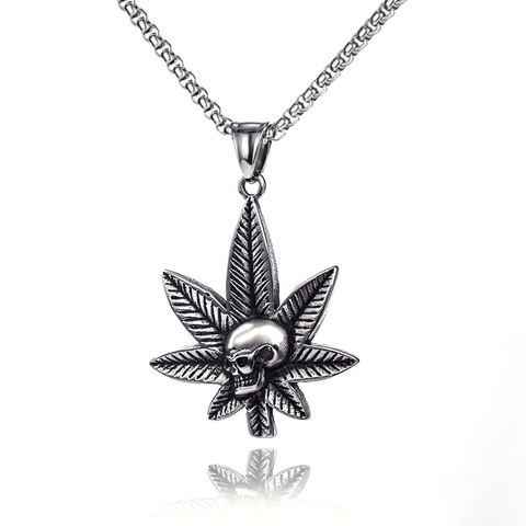 Pendant Necklace Alloy Pendant Stainless Steel Box Chain Hip Hop Gothic Punk Vintage Fashion Jewelry For Men Women