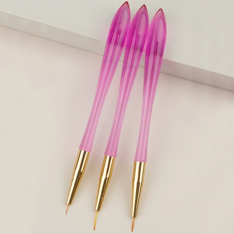 Pennelli Professionali Per Nail Art Punta Fine Penna Per Disegno Pittura Manico In Acrilico Strumento Bellezza Manicure
