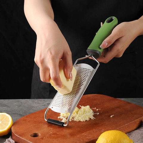 Stainless Steel Cheese Grater Zester Manual Food Shredder For Chocolate Lemon Garlic Kitchen Tool With Protective Cover
