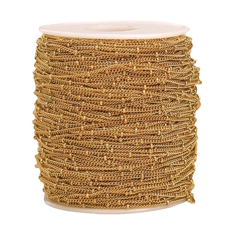 Satelliten Kugelkette Aus Edelstahl Für DIY Schmuckherstellung Halsketten Armbänder Fußkettchen Gliederkabel Schmuckzubehör