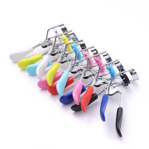 Portable Eyelash Curler With Built-in Comb Stainless Steel Wide Angle Eye Lash Curling Separating Makeup Tool