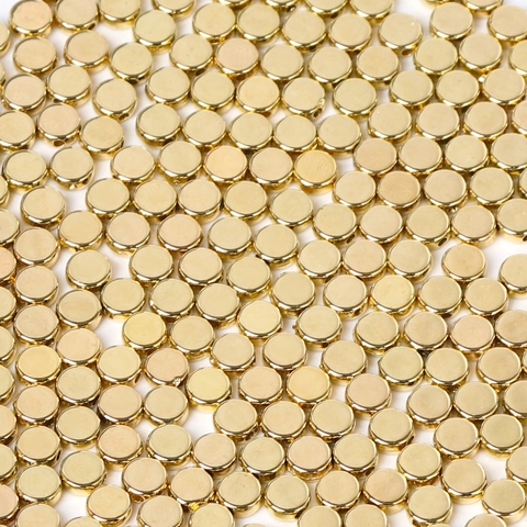 Perle Piatte Rotonde In CCB Disco Distanziatori Perle Sfuse Per Fai Da Te Gioielli Bracciale Collana Accessori Liscio