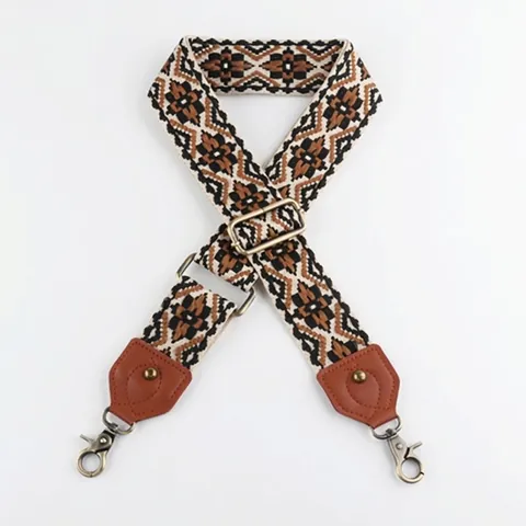 Ersatz Taschengurt Breit Verstellbar Ethno Stil Polyester Gurtband Schultergurt Für Handtaschen Umhängetaschen Damen Retro